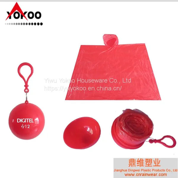 Disposable Key Chain Ball Ponchos With Custom Logo for Promotion photo-5
