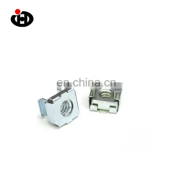 JINGHONG Factory Price Galvanized M5 Carbon Steel Square Lock Insert Cage Nut photo-3