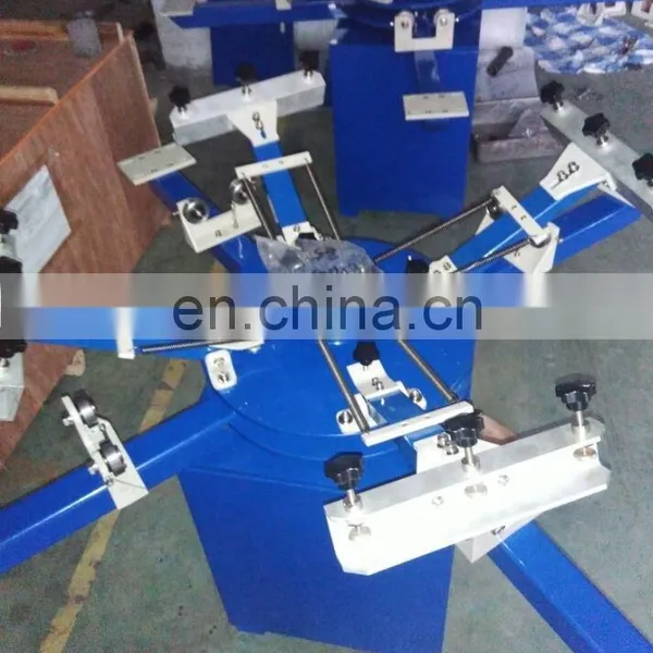 UTM650 6 Color Silk Serigraphy Manual T Shirt Carousel Screen Printer photo-5