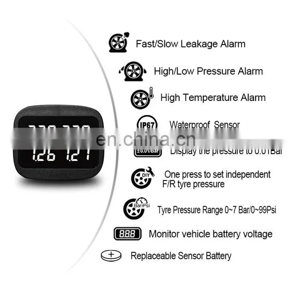 Promata Cigarette Plug 433 MHZ Wireless Tire Pressure Monitoring System photo-2