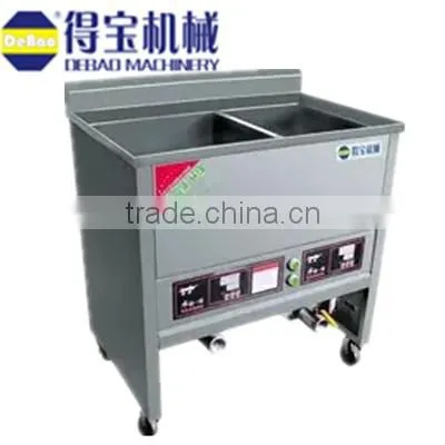Stainless Steel Semiautomatic Fryer Machinery With Double Fried Area