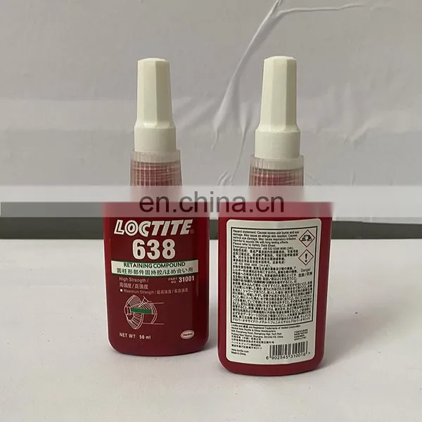 50ml Loctiter 638 Bearing Glue High Viscosity Cylindrical Parts Permanent Glue Suitable for Large Gap Locking photo-3