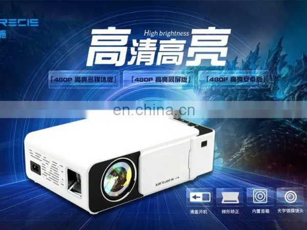 Wifi LED Projector Full HD 3D Portable HD Home Theater Mini Projector T5 photo-3