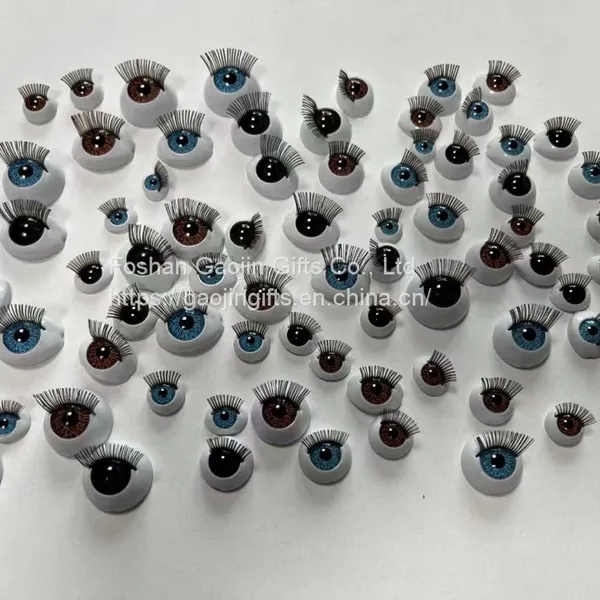 Plastic Oval Fix Doll Eyes With Eyelash