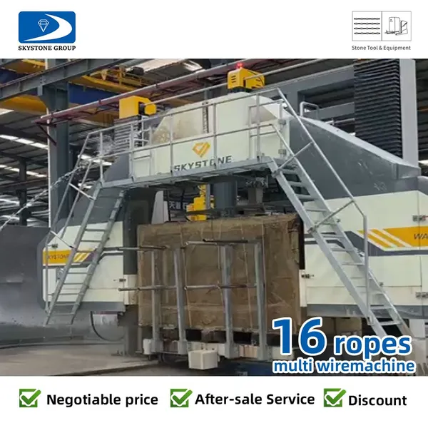 16rope Stone Cutting Machine Multi-Wire Saw Machine For Factory Granite Marble Block Cutting