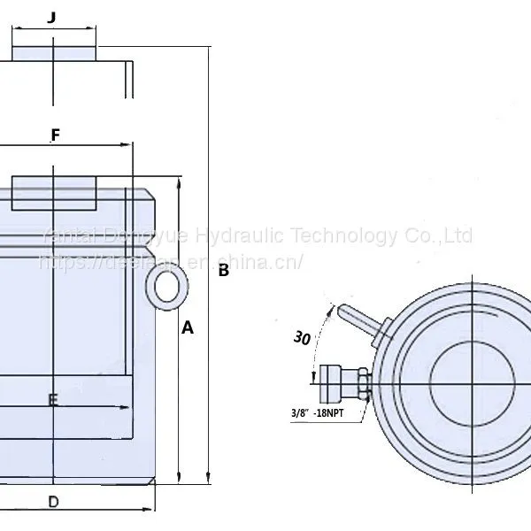 Deeleap Brand High Pressure Self-locking Hydraulic Jack Cylinder photo-2