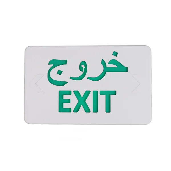 DF-3 Foreign Trade Cross-border Model Middle Eastern Arabic Customizable Fire Safety Exit Emergency Indicator Light photo-4
