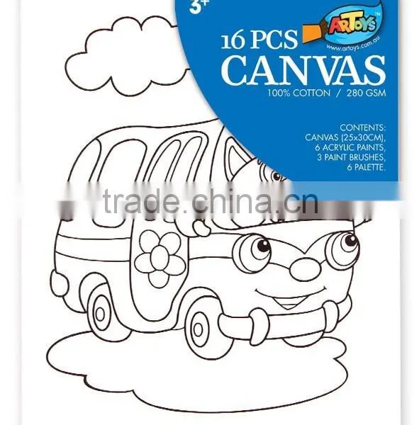 The New Cartoon Canvas Suits, Children's Painting Supplies photo-4