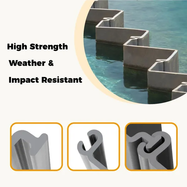 Cost Effective Low Maintenance Plastic Sheet Piling for Long Term River Training and Erosion Control photo-2