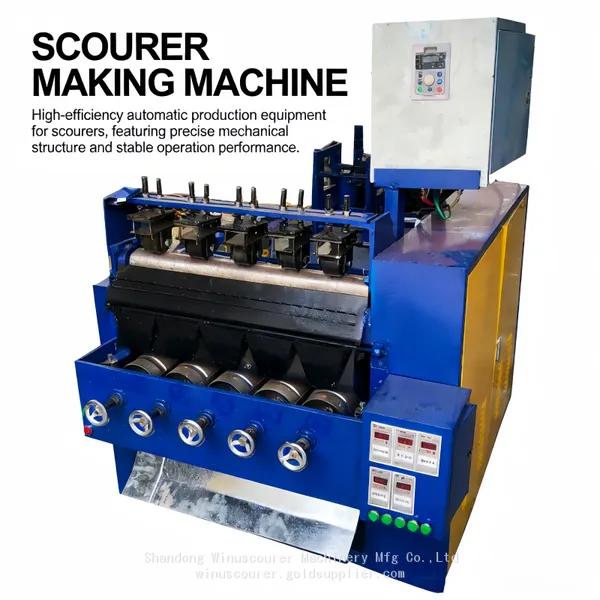 High-Efficiency Automated Steel Scourer Macking Machine