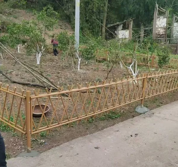 Decorative Imitation Bamboo Partition Fence for Courtyard and Garden Bounding photo-5