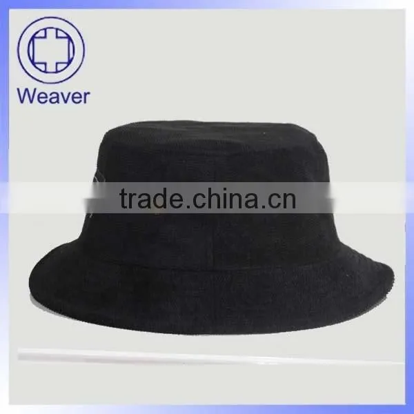 Fashion Plain Black Nylon Bucket Hat Wholesale photo-3