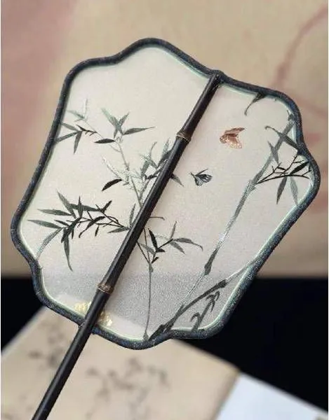 Embroidered Fan