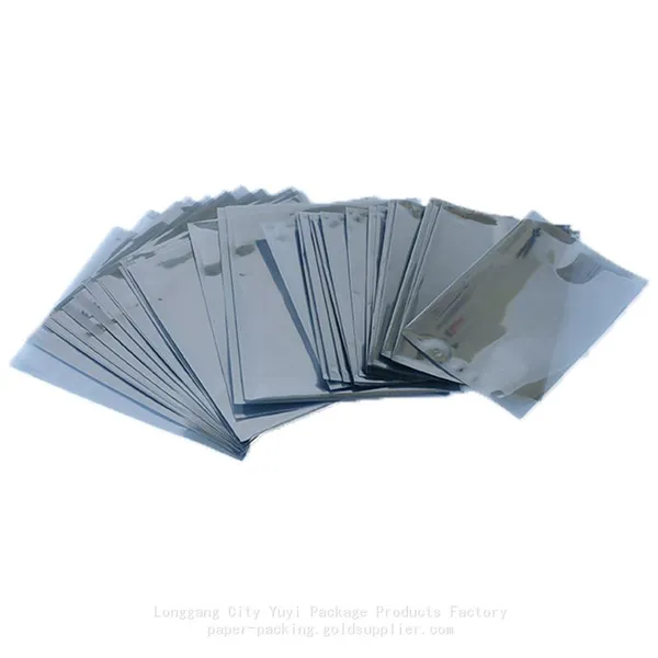 Silver Gray ESD Shielding Bag for PCB and Electronic Components, Customized Size