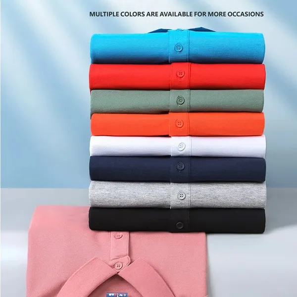 Custom Ice Ion Fiber Polo Shirts _ Short-Sleeve Lapel Advertising T-Shirts _ In-Stock Corporate Group Cultural Shirts With Custom Printed Patterns photo-5