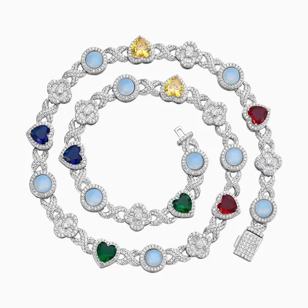 Shining Star Jewelry Fashion Women Jewelry Cz Tennis Chain Choker Necklace photo-3