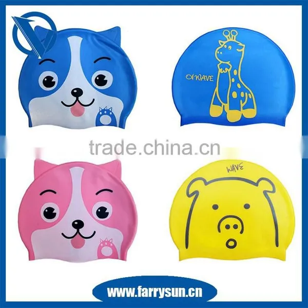 High Quality Custom Colorful Nude Silicone Swim Cap For Long Hair photo-4