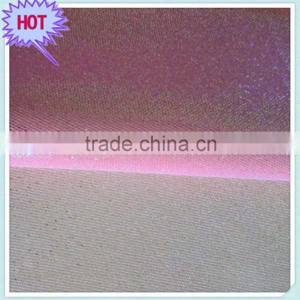 Hot Sell Cheap Glitter Net Fabric ,cheap Glitter Leather for Walls and Shoes photo-5
