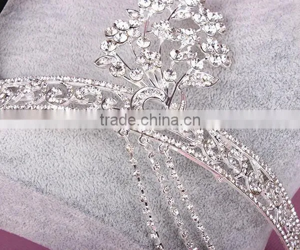 BlingBling Cheap Wholesale Bridal Crown Crystal Rhinestone Pave Wedding Jewelry for Fashion Bridal Tiara Jewelry photo-2