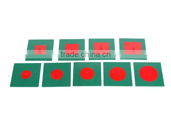 High Quality Preschool Montessori Toy of Montessori Material Metal Inscribed & Concentric Figures photo-2