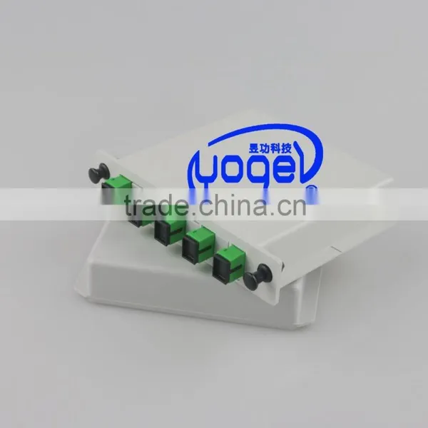Insert Cassette SC/APC Fiber Optic PLC Splitter With SC Adapters