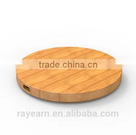 REYON Bamboo qi Wireless Charger Pad Compatible With Samsung Galaxy S7, S7 Edge, Qi Compatible Charging Receivers photo-3