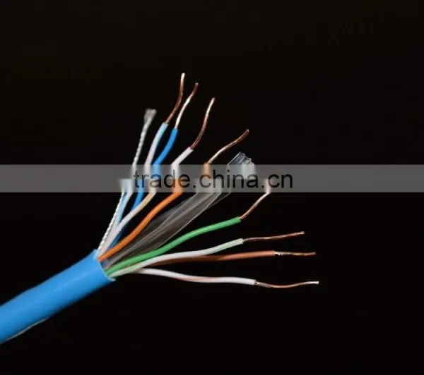 Cat6 Cable PVC Jacket CCS Conductor