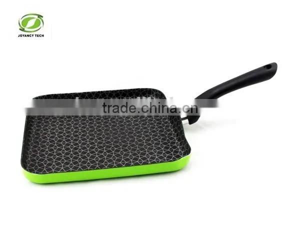 Aluminum Nonstick Press / Forged BBQ Square Frying Pan Grill Pan Skillet Non-stick Pan photo-3