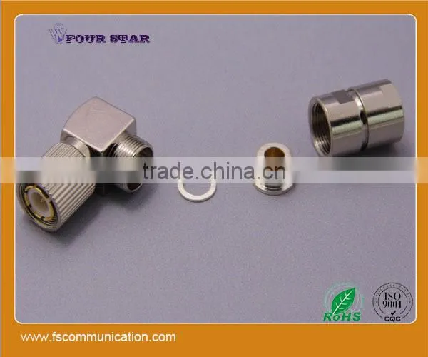 1.6/5.6 Male Clamp Right Angle Connector For BT3002 Cable A