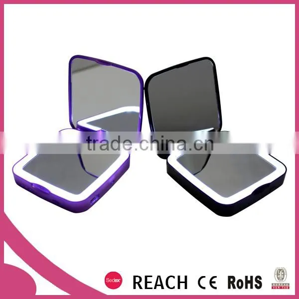Mobile Phone Power Bank Cosmetic Mirror 5x Magnifying With Led Light photo-6