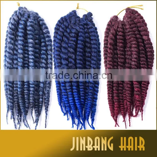 New Premium Synthetic Hair Extension Ombre Color 2x Havana Mambo Twist Crochet Braid Hair photo-2