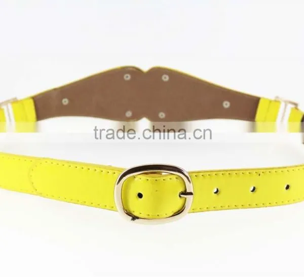 Hot Sale Women's PU Fashion Girls Dresses Belt With Shiny Metal Accessories for Dress photo-3