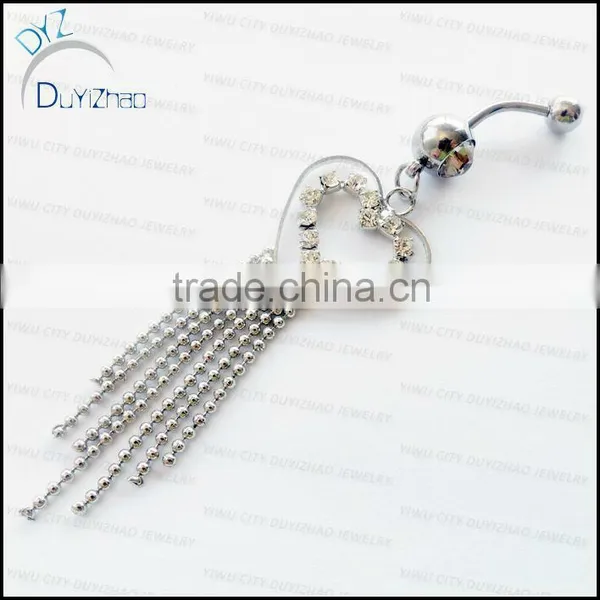 navel belly ring 2013 new products vibrating navel rings