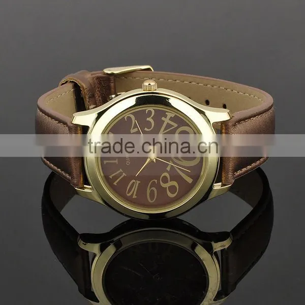 New 2016 Jewelry Brown Leather Watches Made In Japan photo-3
