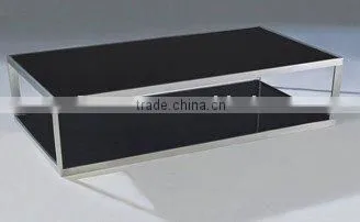 PG-PK-C829A Popular Modern Tempered Glass Tea Table