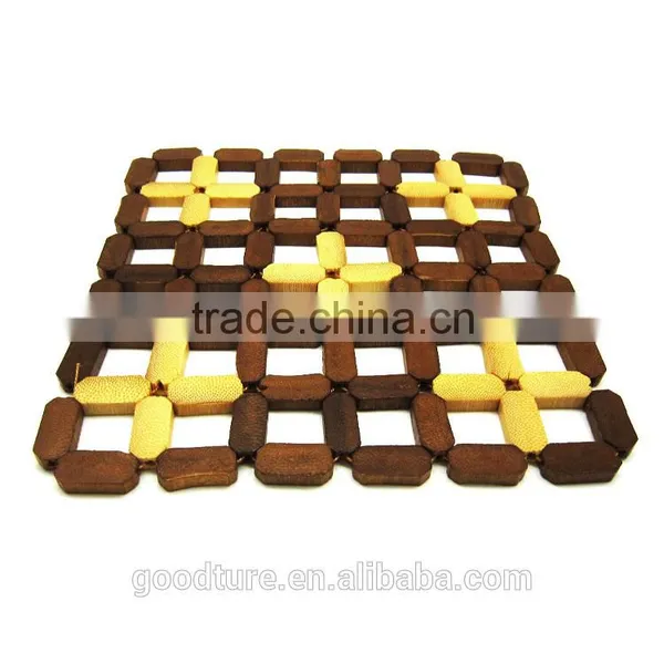 Square Bamboo Placemat Food Serving Placemat photo-2