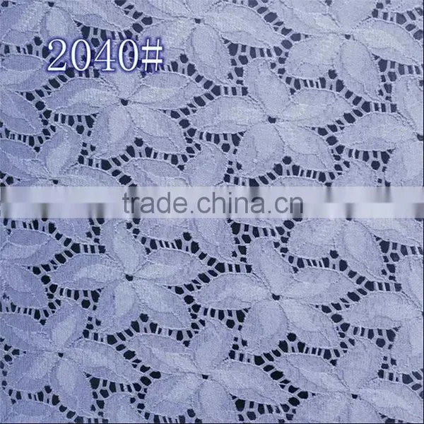 Fashionable Lace Fabric With Polyester Spandex for Home Decoration TH-2040 photo-3