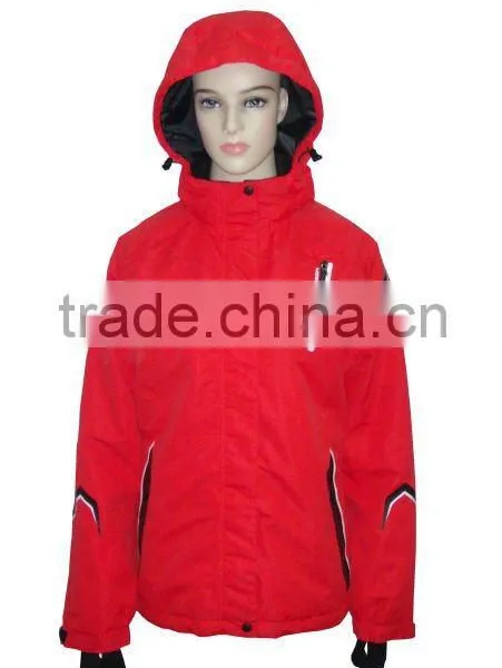 Outdoor Sport Hoodes Red Plain Skiing Customize Your Own Winter Jacket