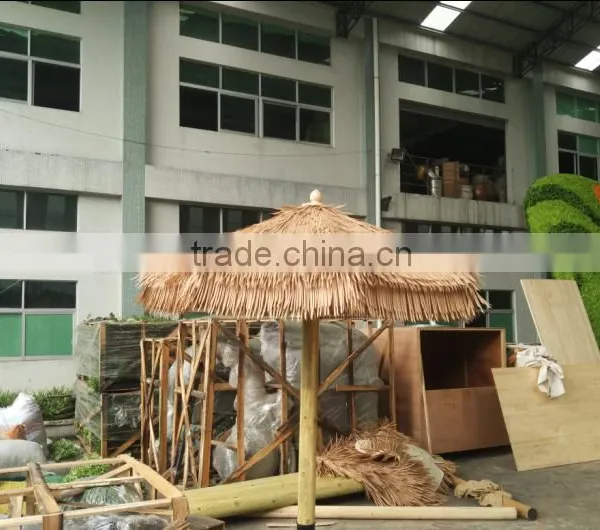 Folder Fireproof, Acidproof Rot-resistance, Alkali-resistance Wind-resistance Beach Thatch Umbrella