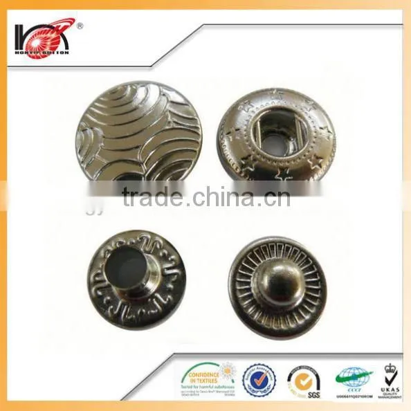 Custom Design Stainless Snap Button Nickle Free Lead Free