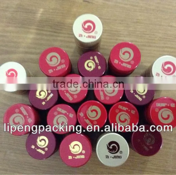 Aluminum Bottle Closure With Sarantin Liner for Liquor, Wine, Spirit, Juice