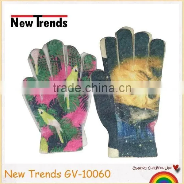 3D Animal Printing Acrylic Magic Gloves Telefingers Gloves photo-2
