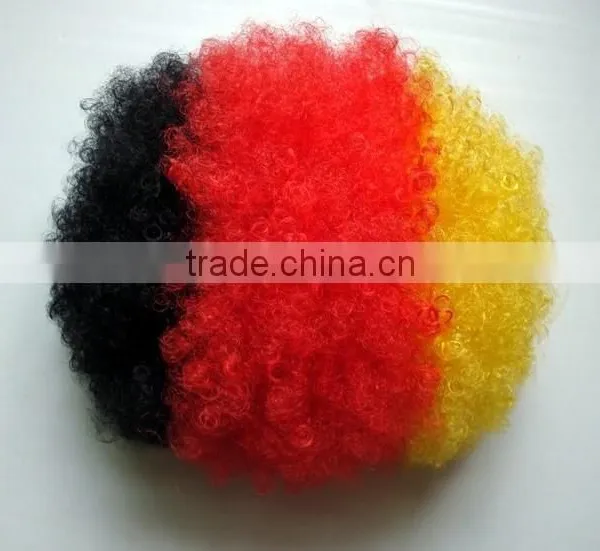 Bob Trading Manufacturer Football Fan Wig/hair Afro Wig Fan Wig Football Fan Wig