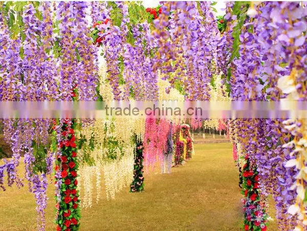 Artificial Wisteria Flower for Indoor Decoration photo-2