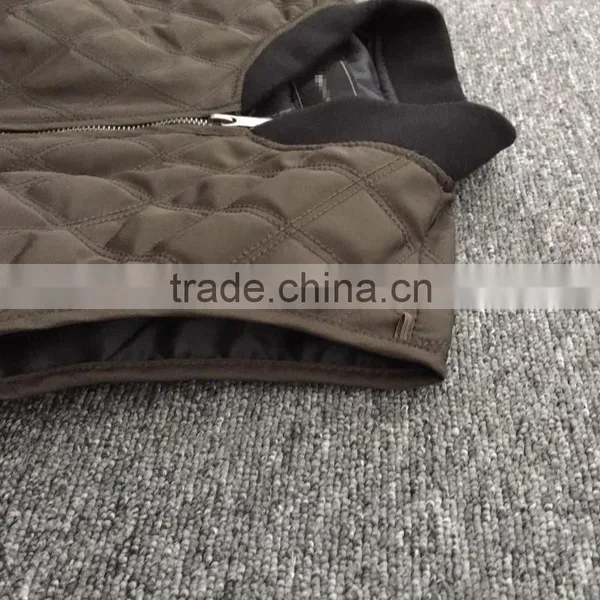 Women Elegant Slim Green Winter Vest photo-3