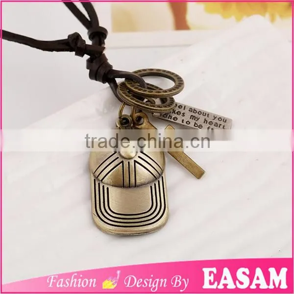 Vintage Leather Lariat Necklace/make Braided Leather Necklace photo-3