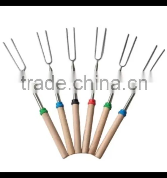 Telescopic Bbq Fork, Extendable Fork, Stainless Steel Fork