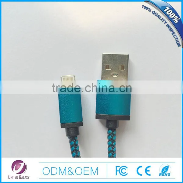 High Quality Weaving Colorful 8p USB Cable for Iphone 5S 6 6p 6S photo-3
