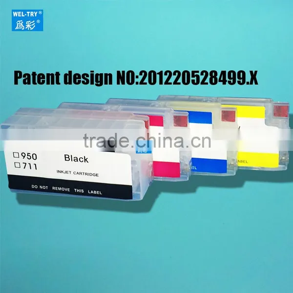Fit for HP Designjet T120/T520 Rechargeable Cartridge HP950/951 Refillable Ink Cartridges photo-3