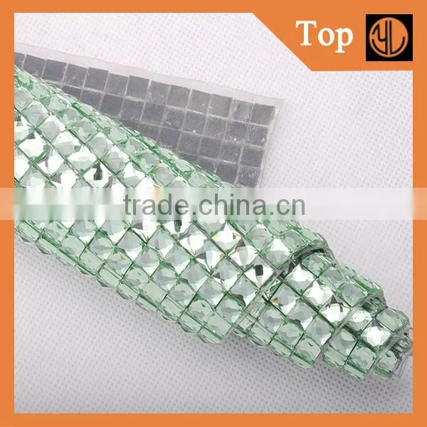 Colorful Rhinestone Sticker Sheets Hot Fix Rhinestone Mesh photo-6